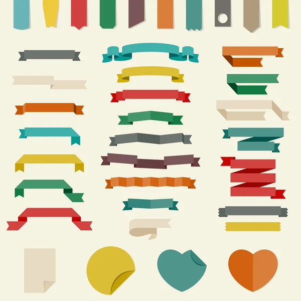 Éléments de conception plats — Image vectorielle