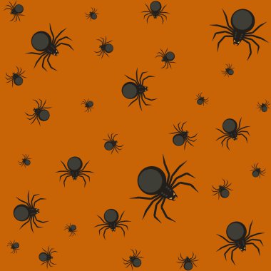 Örümcekler desenle Cadılar Bayramı.