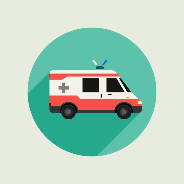 Ambulans vektör araba — Stok Vektör