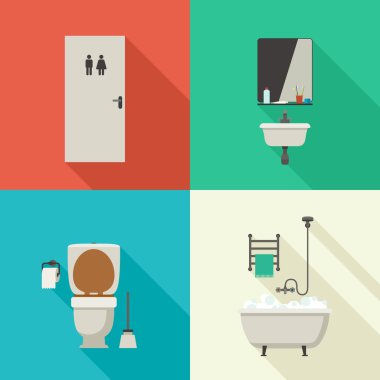 Banyo basit çizimler.
