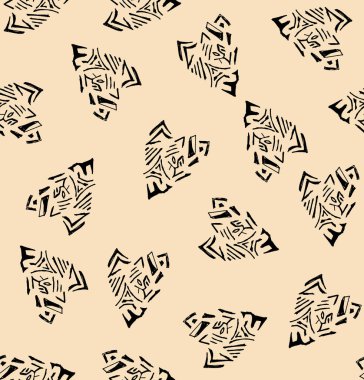 Kusursuz kalp sembolü soyut desen.