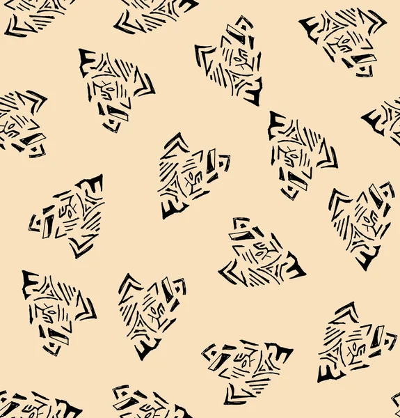 Kusursuz kalp sembolü soyut desen.