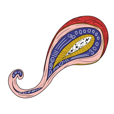 desenli desenli iz çiziyor. Vintage doku.