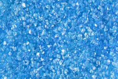 Buzlu mavi kırık cam parçalarıyla arka plan görüntüsü. Gemstone deseni