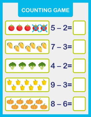 Matematik çalışma kağıdı yazdırma sayfası.