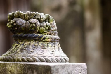 Mezarlıktaki mezar ayrıntıları, Wschowa, Lubusz Voyvoda, Polonya