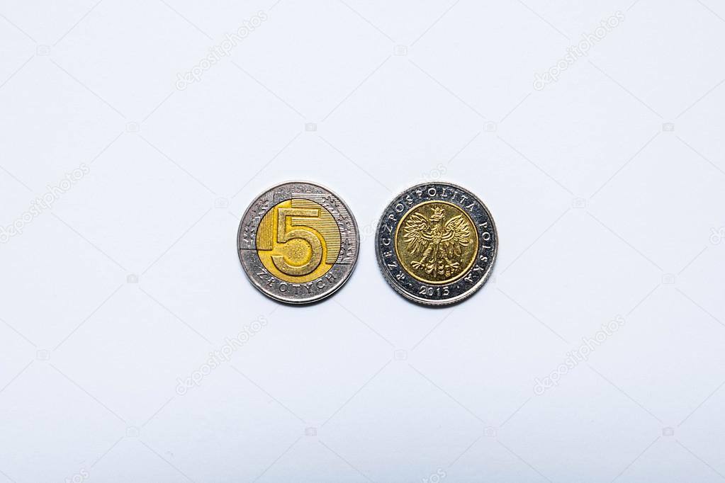 Polish money coins European money