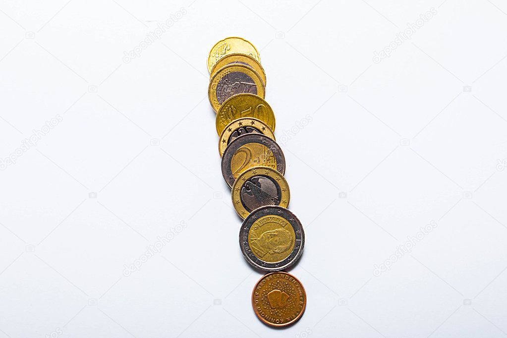Euro money coins