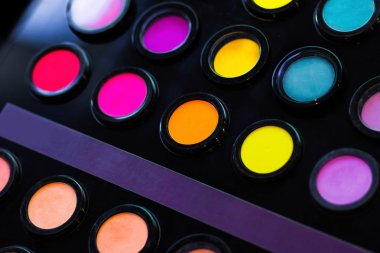 Makyaj set göz farı arka plan yakın çekim