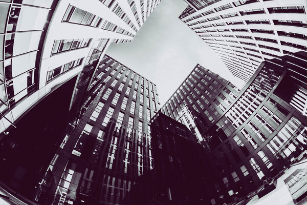 офисное здание fisheye
