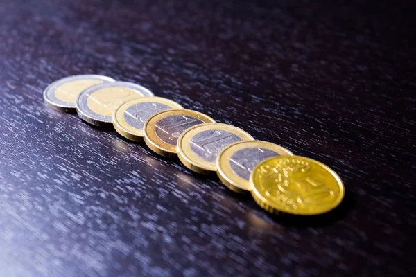 Monete Euro Monete — Foto Stock