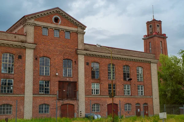 Opuszczony Budynek Fabryce Finlayson Pochmurny Letni Dzień Forssa Finlandia — Zdjęcie stockowe