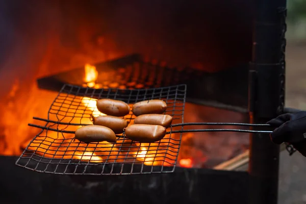 Una Zona Pública Barbacoa Rmk Medio Bosque Estonio Los Bosques —  Fotos de Stock