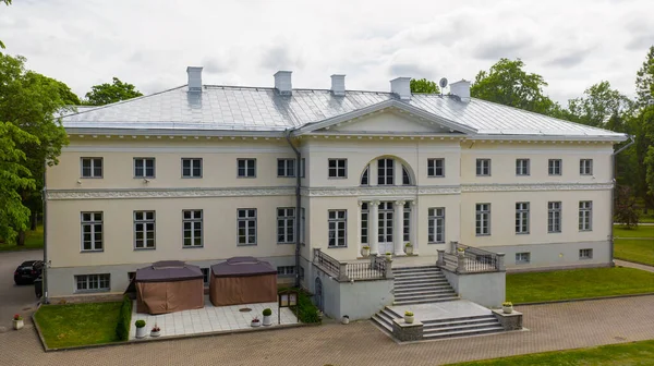 Aerial View Historical Saku Manor Built 1820 Now Operates Hotel — Stock Photo, Image