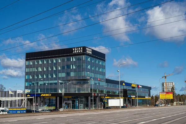 Vista Novo Centro Comercial Jarve Pequena Tallinn Estónia — Fotografia de Stock