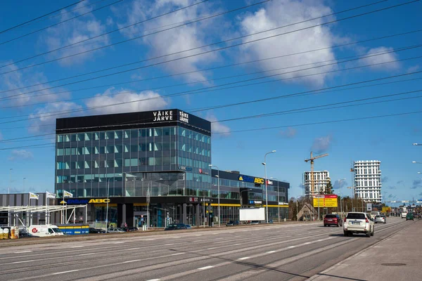Vista Del Nuevo Centro Comercial Small Jarve Tallin Estonia — Foto de Stock