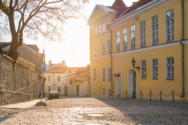 Pikk Jalg Perna Longa Rua Cidade Velha Tallinn Rua Estreita — Fotografia de Stock