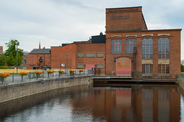 Museo Vapriikki Edificio Tampella Día Nublado Verano Tampere Finlandia —  Fotos de Stock