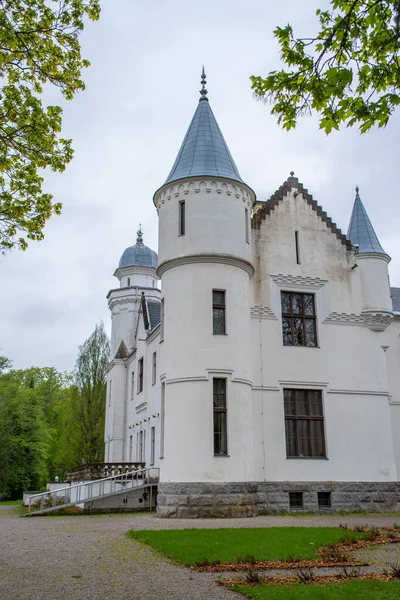 Castillo Alatskivi Castillo Balmoral Pérdida Estonia Alatskivi Hermoso Castillo Neogótico —  Fotos de Stock