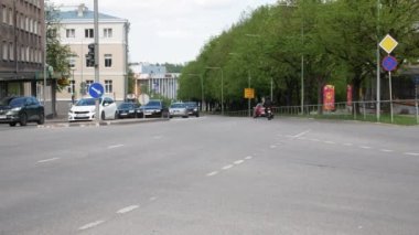 Lite traffic in a small Estonian city