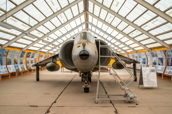 Harrier Jump Jet Vertikal Kort Start Och Landning Attack Flygplan — Stockfoto
