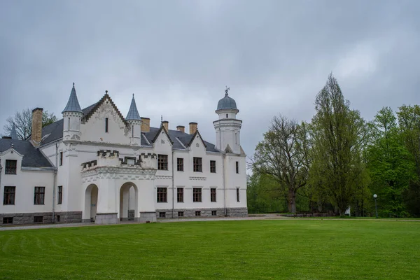 Alatskivi Kastély Vagy Balmoral Castle Észt Alatskivi Veszteség Gyönyörű Fehér — Stock Fotó