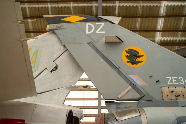 Tails Bomber Sukhoi Natos Rapportnamn Fencer Och Fighter Panavia Tornado — Stockfoto
