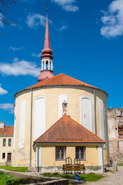 Εκκλησία Του Αγίου Νικολάου Στην Πλτσαμάα Αυτή Λουθηρανική Εκκλησία Που — Φωτογραφία Αρχείου