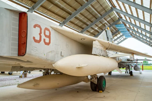 Bombowiec Sukhoi Nazwa Nato Fencer Naddźwiękowy Samolot Szturmowy Zaprojektowany Związku — Zdjęcie stockowe