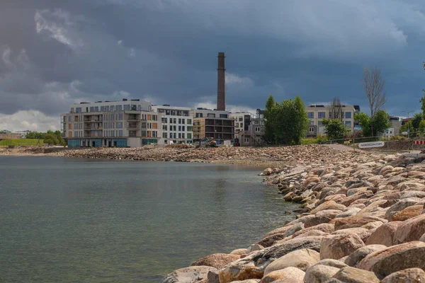 Paysage Urbain Tallinn Vue Sur Quartier Kalaranna Les Nouveaux Immeubles — Photo