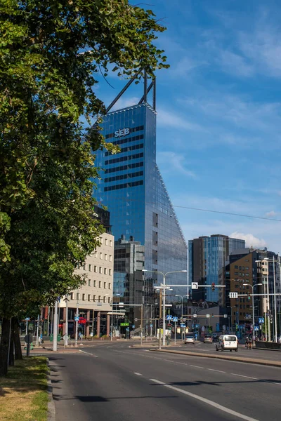 Paisaje Urbano Ciudad Capital Del Pequeño País Nórdico Europeo Estonia — Foto de Stock