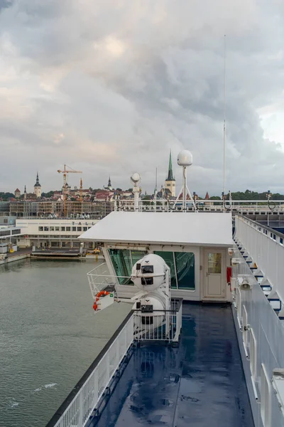 Fait Partie Ferry Croisière Moderne Viking Xprs Port Passagers Tallinn — Photo