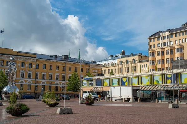 Národní Památník Zimní Válku Náměstí Kasarmi Centru Helsinek Slunečného Letního — Stock fotografie