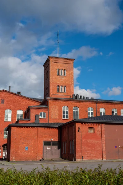 Zona Histórica Atmosférica Spinning Mill Soleado Día Verano —  Fotos de Stock