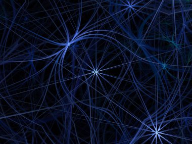 Modern Fraktal Arkaplan 'ın soyut 3B İllüstrasyonu