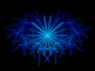 Modern Fraktal Arkaplan 'ın soyut 3B İllüstrasyonu