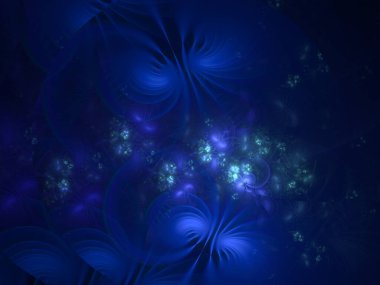 Modern Fraktal Arkaplan 'ın soyut 3B İllüstrasyonu