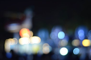 Modern Işık Bokeh Arkaplanının Soyut Resimleri