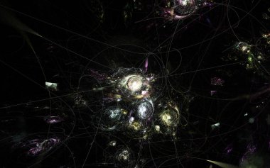 Modern Fraktal Arkaplan 'ın Soyut Resimleri