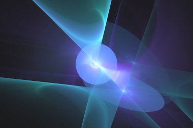 Modern Fraktal Arkaplan 'ın soyut 3B İllüstrasyonu