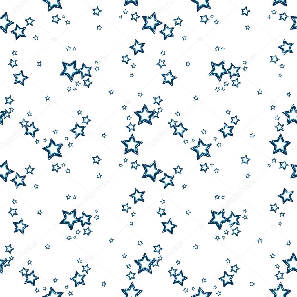 Vector pattern background with stars.