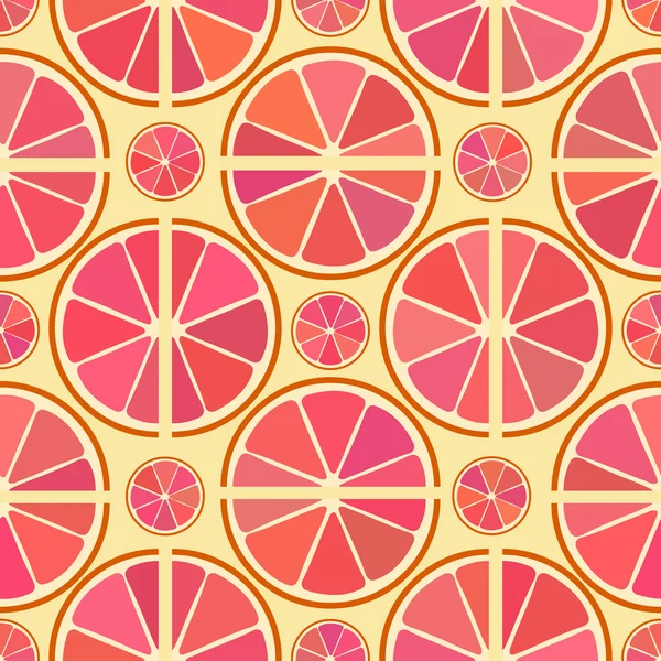 Tasty grapefruit pattern — Stockvector