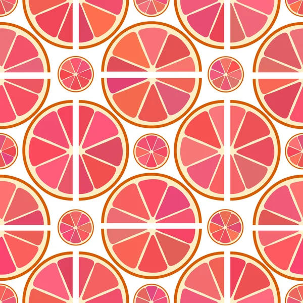 Tasty grapefruit pattern — Stockvector