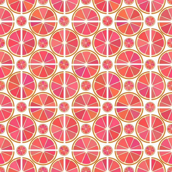 Tasty grapefruit pattern — Stockvector