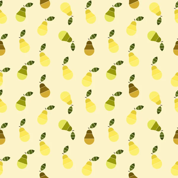 Seamless pattern with pears — Stock Vector