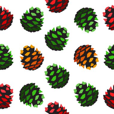 çam kozalakları ile Seamless Modeli