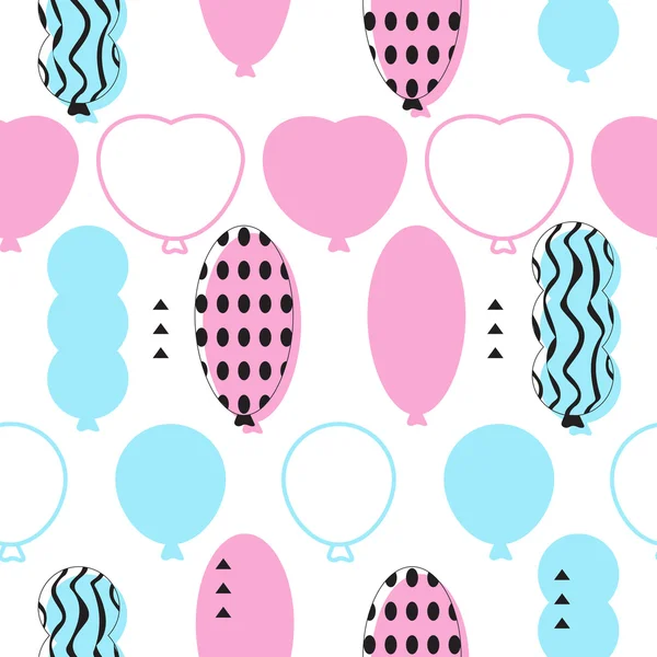 Beautiful balloon pattern — 图库矢量图片