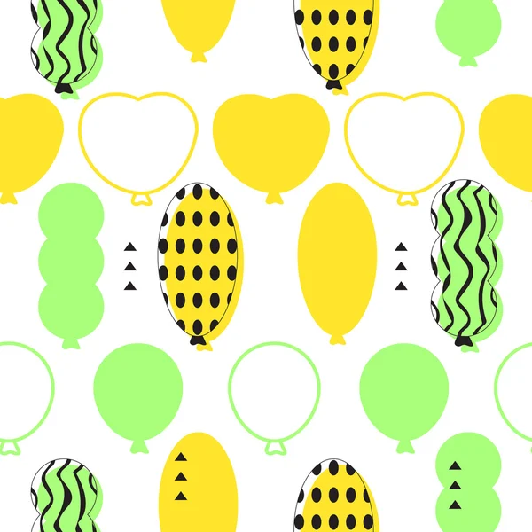 Beautiful balloon pattern — 图库矢量图片