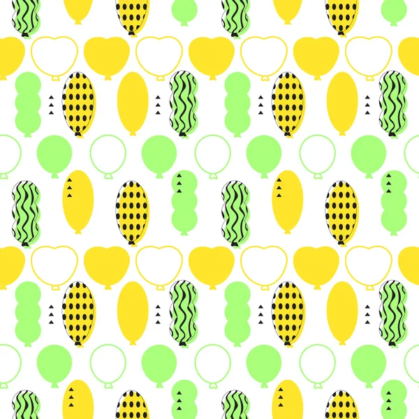 Beautiful balloon pattern — 图库矢量图片