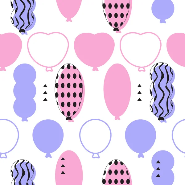 Beautiful balloon pattern — 图库矢量图片